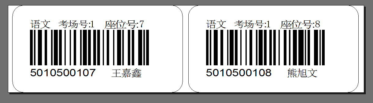 咸陽市學生考試條碼打印,專業打印準考證條碼的打印機